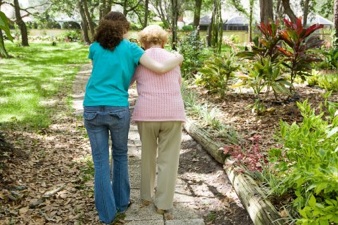 Woman suffering from dementia